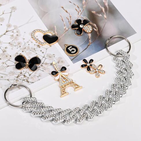 26 جهاز كمبيوتر شخصى سحر الأحذية، مصمم بلينغ سحر الأحذية للنساء الفتيات الكريستال والمجوهرات الماس الأحذية الديكور سحر اللؤلؤ الأحجار الكريمة حجر الراين الملحقات الفاخرة سحر سلسلة الأحذية in Kuwait