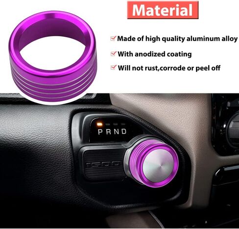 غطاء مقبض مفتاح ناقل الحركة لـ 2018-2020 2021 دودج رام 1500 2500 3500، غير مناسب رام كلاسيكي-أحمر 1 قطعة in Kuwait