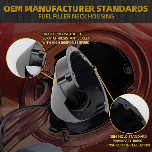 Dasbecan Fuel Filler Neck Housing Compatible with Dodge Ram 1500 2500 2013-2018 Ram 3500 2010-2018 Replaces# 57009245AA in Kuwait