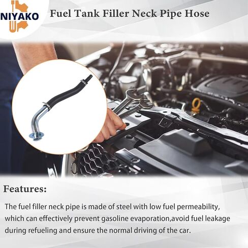 Fuel Tank Filler Neck Pipe Hose Replacement# F4TZ9034A E3TZ9034F FN542 Fit 1990-1996 F150 F250, 1997 F250 HD, 1990-1997 F350 Super Duty in Saudi Arabia