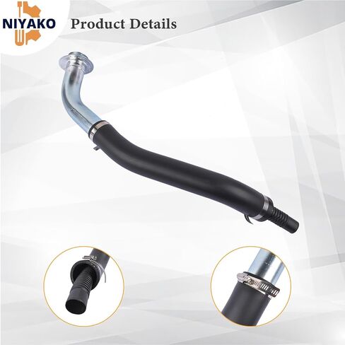 Fuel Tank Filler Neck Pipe Hose Replacement# F4TZ9034A E3TZ9034F FN542 Fit 1990-1996 F150 F250, 1997 F250 HD, 1990-1997 F350 Super Duty in Saudi Arabia