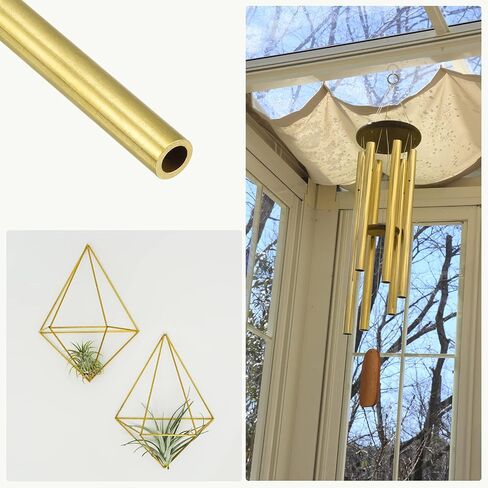 Brass Tube (7mm OD x 1mm Wall T x 300mm L), Straight Tubing - for Home Furnishing, Machinery, DIY Handicraft in Saudi Arabia