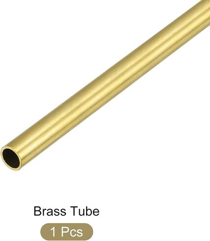 Brass Tube (7.5mm OD x 1mm Wall T x 300mm L), Straight Tubing - for Home Furnishing, Machinery, DIY Handicraft in Saudi Arabia