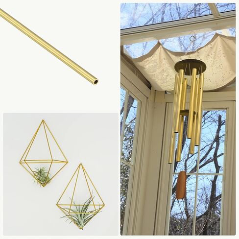 Brass Tube (1.5mm OD x 0.2mm Wall T x 300mm L) 4Pcs, Straight Tubing - for Home Furnishing, Machinery, DIY Handicraft in Saudi Arabia