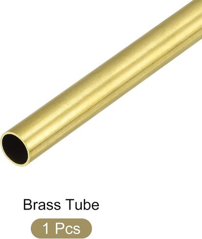 Brass Tube (10mm OD x 0.5mm Wall T x 300mm L), Straight Tubing - for Home Furnishing, Machinery, DIY Handicraft in Saudi Arabia