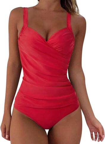SUUKSESS Women Sexy Twist Push Up Tankini Swimsuit Tummy Control Bathing Suits in Saudi Arabia