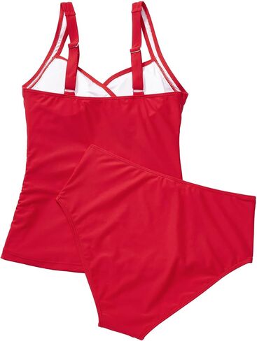 SUUKSESS Women Sexy Twist Push Up Tankini Swimsuit Tummy Control Bathing Suits in Saudi Arabia