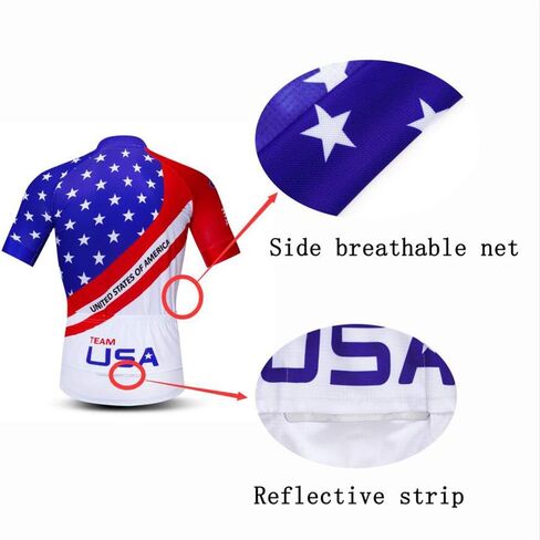 Cycling Jersey Men, Summer Anti-Sweat Bike Shirts Breathable Riding Clothing Road Team Bicycle Clothes Quick Dry S-3XL in Kuwait