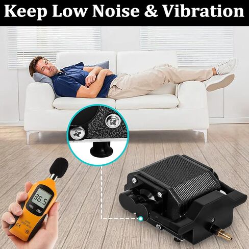 مساعدة الهواء للقطع والنقش بالليزر، مجموعة مضخة مساعدة الهواء مع مخرج هواء قابل للتعديل 30 لتر/الدقيقة، مساعدة الهواء للنقش بالليزر D1 / D1 Pro، القطع باستخدام الحاسب الآلي، إزالة الدخان والغبار in Kuwait