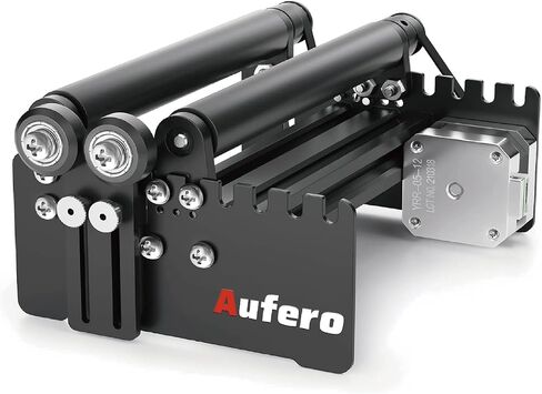 Aufero Rotary Roller for Laser Engraver, 360° Y-axis Rotary Roller for Tumblers Bottles Glassware, Laser Rotary Attachment With Most Laser Engraving Machine in Saudi Arabia