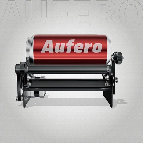 Aufero Rotary Roller for Laser Engraver, 360° Y-axis Rotary Roller for Tumblers Bottles Glassware, Laser Rotary Attachment With Most Laser Engraving Machine in Saudi Arabia