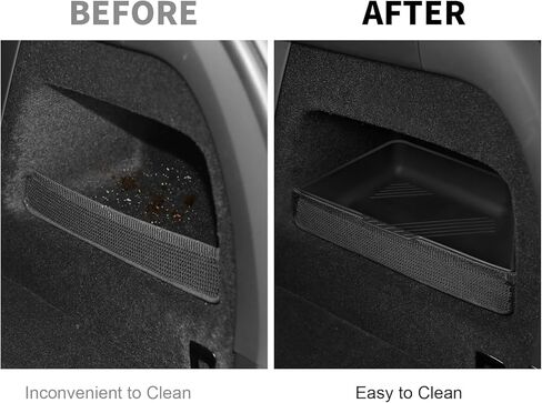 صينية تخزين صندوق السيارة لملحقات Tesla Model X 2022 2023، منظم جانبي للشحن الخلفي يناسب Tesla Model X 5/6/7 مقاعد، سيليكون أسود in Kuwait