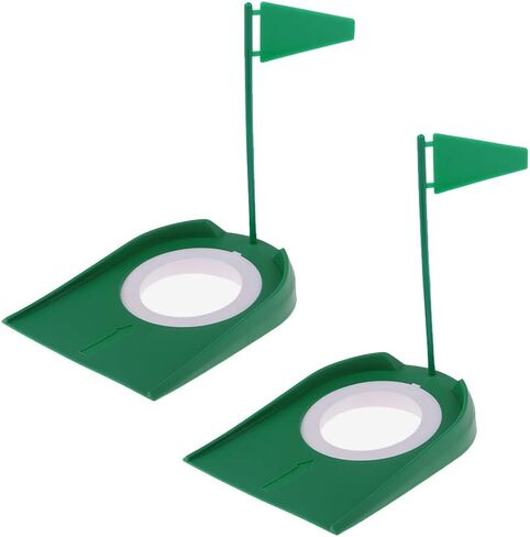 2 عبوة من كأس ممارسة الجولف، كوب تنظيم مضرب الجولف، علم الثقب الأخضر، أدوات التدريب في الأماكن المغلقة والمفتوحة in Kuwait