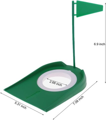 2 عبوة من كأس ممارسة الجولف، كوب تنظيم مضرب الجولف، علم الثقب الأخضر، أدوات التدريب في الأماكن المغلقة والمفتوحة in Kuwait