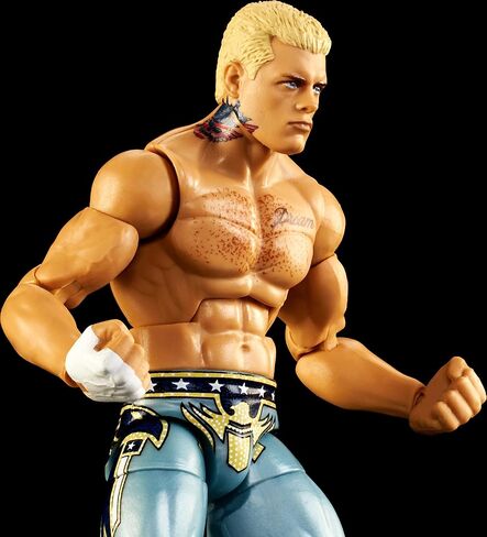 Mattel WWE Cody Rhodes Top Picks Elite Collection Action Figure، مفصلية وتفاصيل تشبه الحياة، ملحقات قابلة للتبديل، 6 بوصة in Saudi Arabia