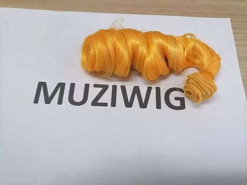 MUZIWIG Doll Hair 5.9 x 39.4 in, 5rolls Curly Heat Resistant Doll Hair Wefts for DIY 1/3 1/4 1/6 BJD SD Doll Wigs, rerooting Doll Hair kit,Doll Hair wefts, Craft Wool Hair, Doll Hair rerooting in Saudi Arabia