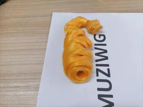 MUZIWIG Doll Hair 5.9 x 39.4 in, 5rolls Curly Heat Resistant Doll Hair Wefts for DIY 1/3 1/4 1/6 BJD SD Doll Wigs, rerooting Doll Hair kit,Doll Hair wefts, Craft Wool Hair, Doll Hair rerooting in Saudi Arabia
