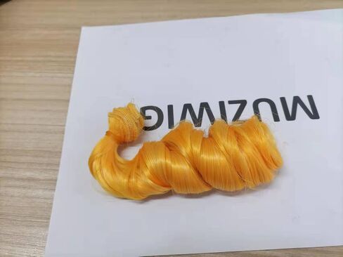 MUZIWIG Doll Hair 5.9 x 39.4 in, 5rolls Curly Heat Resistant Doll Hair Wefts for DIY 1/3 1/4 1/6 BJD SD Doll Wigs, rerooting Doll Hair kit,Doll Hair wefts, Craft Wool Hair, Doll Hair rerooting in Saudi Arabia