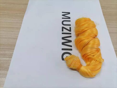 MUZIWIG Doll Hair 5.9 x 39.4 in, 5rolls Curly Heat Resistant Doll Hair Wefts for DIY 1/3 1/4 1/6 BJD SD Doll Wigs, rerooting Doll Hair kit,Doll Hair wefts, Craft Wool Hair, Doll Hair rerooting in Saudi Arabia