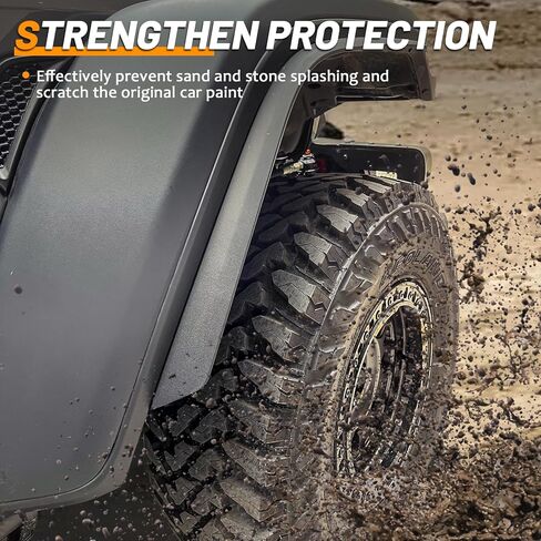 واقي تمديد للحاجز الأمامي والخلفي لسيارة جيب رانجلر JL JLU 2018-2024 4 قطع in Kuwait