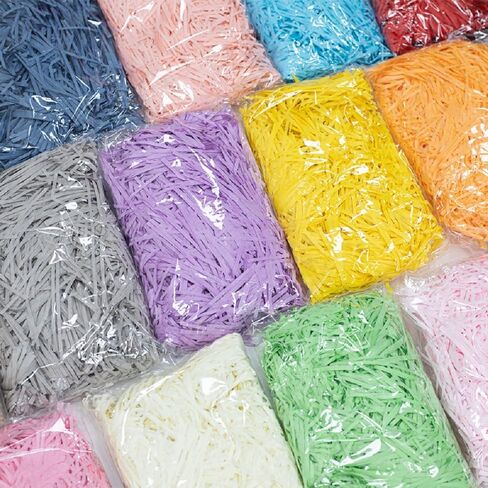 LKQBBSZ حشو أجاد الورق المجعد لتغليف الهدايا، صندوق هدايا عيد الفصح، حشو سلة الحشو، قابل لإعادة التدوير، عشب القصاصات اليدوية لعيد الحب (أخضر داكن) in Kuwait