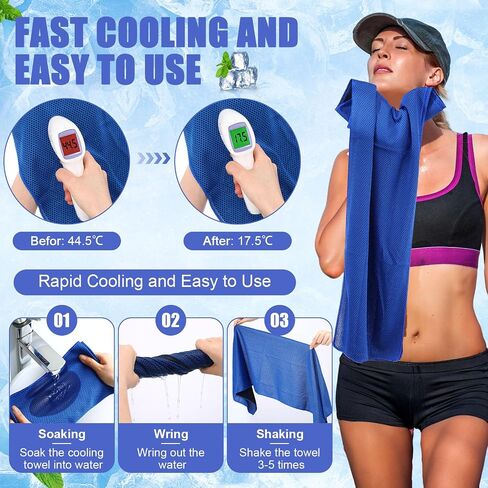 36 Pcs Workout Towels Set 12 Pcs Cooling Towels 40x12'' 12 Pcs Squeeze Water Bottles Bulk 24 oz 12 Pcs Draw String Back Bags for Gym Travel Camping Golf Football Hiking Outdoor Work Navy Blue in Saudi Arabia