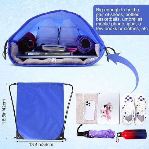 36 Pcs Workout Towels Set 12 Pcs Cooling Towels 40x12'' 12 Pcs Squeeze Water Bottles Bulk 24 oz 12 Pcs Draw String Back Bags for Gym Travel Camping Golf Football Hiking Outdoor Work Navy Blue in Saudi Arabia