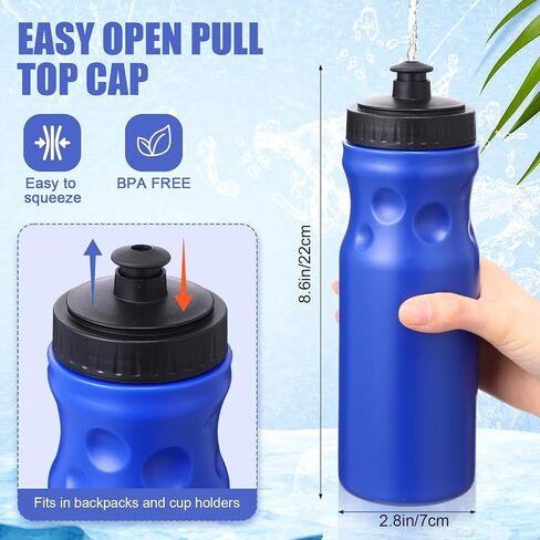 36 Pcs Workout Towels Set 12 Pcs Cooling Towels 40x12'' 12 Pcs Squeeze Water Bottles Bulk 24 oz 12 Pcs Draw String Back Bags for Gym Travel Camping Golf Football Hiking Outdoor Work Navy Blue in Saudi Arabia
