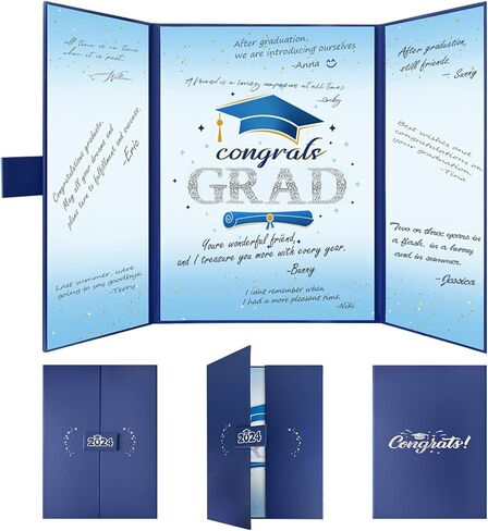 2024 Graduation Guest Book Black: 2024 Graduation Party Decorations - Happy Graduation Gifts Party Supplies - Graduation Signature Board for College High School (Black) in Saudi Arabia