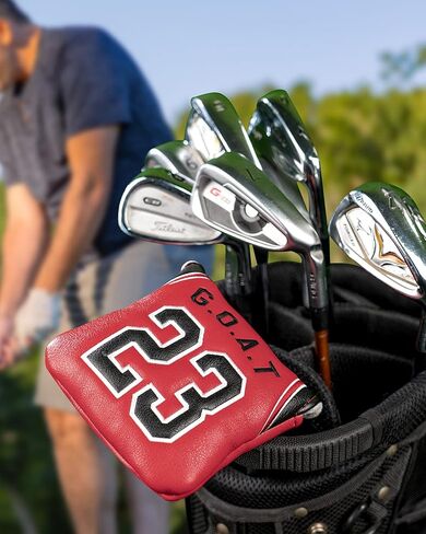 Golf Headcovers Red No.23 Golf Head Covers, 460cc Driver Head Covers for Golf Clubs, Jersey Golf Headcovers Fairway Woods and Hybrid Fit Taylormade Callaway W/ # Tags in Kuwait