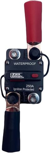 Truck Upfitters Surface Mounted 100A Circuit Breaker (12V-48V, 100 Amp) for DC Automotive and Marine/Boat use: Main Power Breaker, Audio, Winches, Solar, Lighting, Electric Motors & Other Accessories. in Saudi Arabia