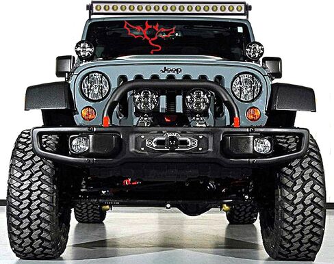 RC Light Bar Led Lights inch Metal Roof Lamp Super Bright Light Kit for TRX4 Traxxas SCX10 90046 D90 Axial RGT R96 1/8,1/10/,1/12,1/16,1/18 RC Crawler Car (53mm) in Saudi Arabia