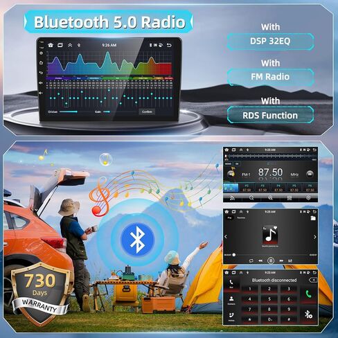 Podofo 4+64G 8-core راديو ستيريو للسيارة Ford Escape Kuga 2013-2019 مع CarPlay اللاسلكي Android Auto 9 بوصة شاشة تعمل باللمس صوت بلوتوث مع نظام تحديد المواقع العالمي للملاحة مرآة رابط WiFi EQ RDS Hi-Fi كاميرا احتياطية in Saudi Arabia