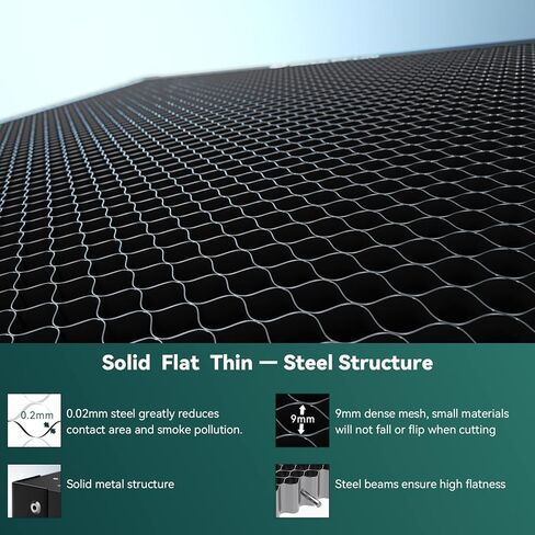 طاولة عمل على شكل قرص العسل من SCULPFUN مقاس 850 مم × 850 مم (33.5 × 33.5 بوصة)، سرير قطع لآلة القطع والنقش بثاني أكسيد الكربون أو الصمام الثنائي، وملحقات النقش in Kuwait