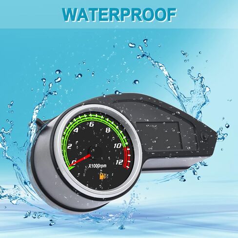 عداد سرعة الدراجة النارية KAOLALI مقياس سرعة الدوران LCD للدراجات النارية تعديل عداد السرعة الرقمي عداد المسافات Tacho متر للبرازيل 250 RPS Hawk 250 in Kuwait