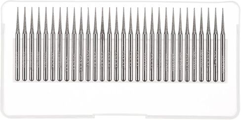 30pcs Diamond Grinding Burrs Carving Bits 2mm Pointed Type Head Mounted Point 1/8 Shank for Rotary Tool in Saudi Arabia