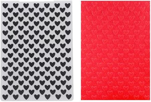 8Pcs Heart Dot Plastic Embossing Folder DIY Craft Template Molds Stamp Stencils Scrapbook Paper Cards Photo Album Making Tool Embossing Folders Handmade Art Craft Supplies Decorating Mold in Kuwait