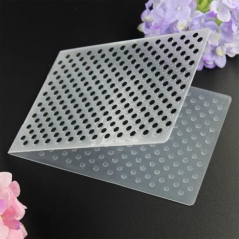 8Pcs Heart Dot Plastic Embossing Folder DIY Craft Template Molds Stamp Stencils Scrapbook Paper Cards Photo Album Making Tool Embossing Folders Handmade Art Craft Supplies Decorating Mold in Kuwait
