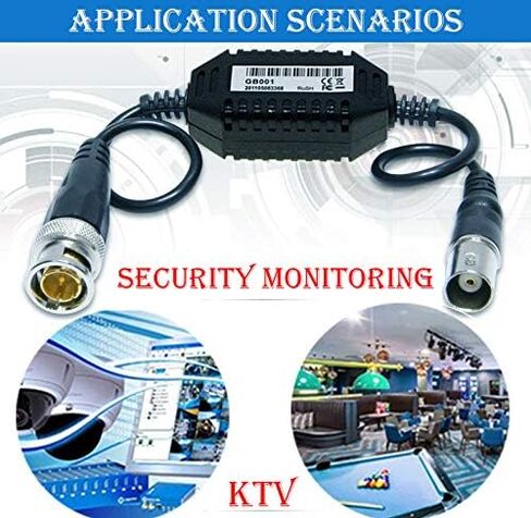 YXQ 6 قطعة عازل حلقة أرضية BNC ذكر إلى أنثى محوري فيديو Balun كاميرا CCTV سلبية M/F in Saudi Arabia