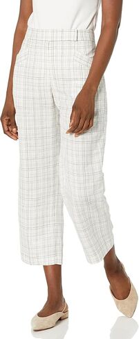 Club Monaco Women's Plaid Linen Pant in Saudi Arabia
