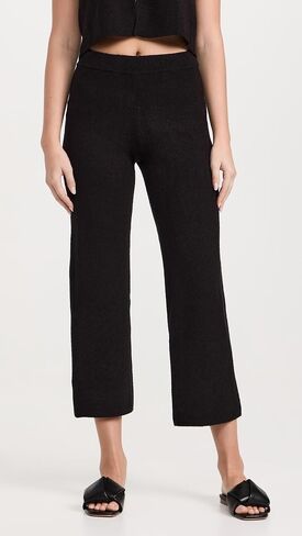 Monrow Women's Boucle Knit Crop Pants in Saudi Arabia