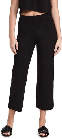 Monrow Women's Boucle Knit Crop Pants in Saudi Arabia