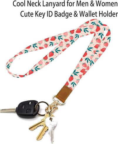 Lanyards for Keys, Durable Keychain Long Lanyard for Women Men, Cute Neck Lanyard for ID Badges Holder, Wallets, key in Kuwait