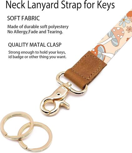 Lanyards for Keys, Durable Keychain Long Lanyard for Women Men, Cute Neck Lanyard for ID Badges Holder, Wallets, key in Kuwait