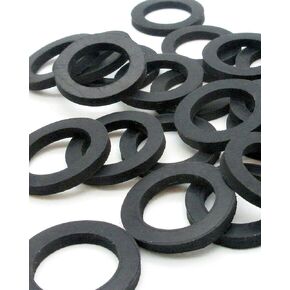 غسالة مطاطية سوداء كبيرة غسالات مطاطية 1 بوصة OD × 5/8 بوصة معرف × 1/8 بوصة سمك - غسالات مطاطية EPDM غسالات مطاطية مسطحة غسالات مطاطية مستديرة (عبوة من 25 قطعة) in Kuwait