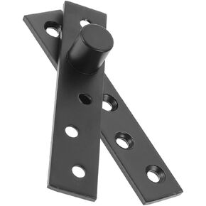 مفصلة محورية شديدة التحمل 360 درجة من Healifty مفصل باب مخفي أسود أوفست، محور كبير قابل للدوران للتطبيقات الصناعية وتطبيقات أبواب السقيفة in Kuwait