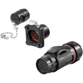 BD-24 الطيران البلاستيكي 24 الأساسية قوة نقل إشارة البيانات الذكور والإناث موصل الصناعية (تركيب عكس شفة) in Kuwait