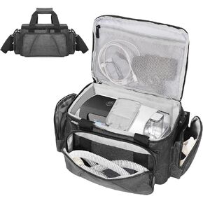 حقيبة سفر خفيفة الوزن لجهاز CPAP لـ ResMed AirSense 10/11، وPhilips DreamStation، و3B Medical Luna G3، وحقيبة حمل مدمجة ومحمولة لمستلزمات وملحقات أجهزة CPAP، صديقة لإدارة أمن المواصلات (حقيبة فقط) in Kuwait