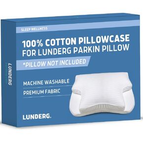 غطاء وسادة Lunderg بديل لوسادة Parkin CPAP - نسيج قطني فاخر - الوسادة غير متضمنة in Kuwait