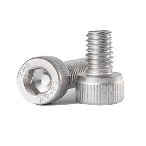 M8-1.25 x 35mm, 20PCS Hex Socket Head Cap Screws Bolts, 304 Stainless Steel A2-70, Allen Socket Drive, Full Thread, Bright Finish in Saudi Arabia